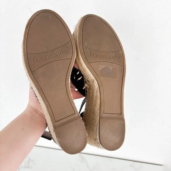 Franco Sarto Women’s Carma Wedge Espadrille Sandals Sz 7.5 - Picture 8 of 9